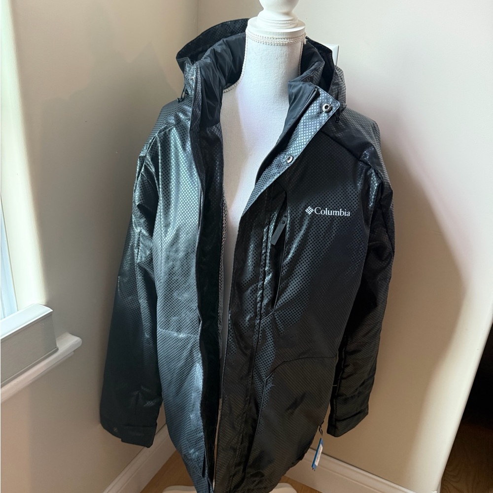 NWT Columbia Charcoal Hooded Dawn Watch Men’s Jacket